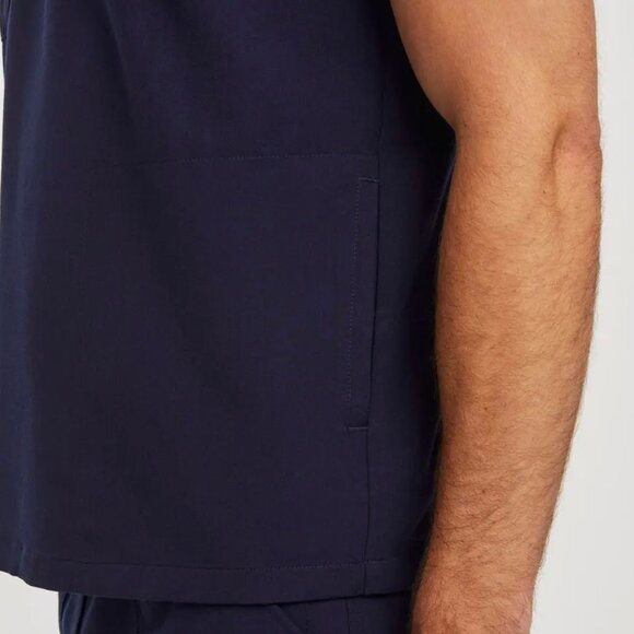 FIGS Chisec Three-Pocket Scrub Top™ in Navy Blue PO# 2256, size M - Picture 8 of 8